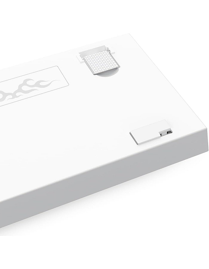 كيبورد ريدراجون USB فيز K617 بإضاءة RGB و تبديل سريع و كابل قابل للفصل، أبيض أزرق، متوافق مع PC و لابتوب، إنجليزي