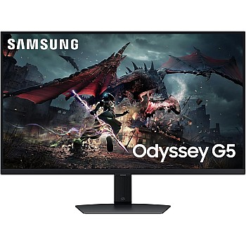 SAMSUNG Odyssey G50D, 27-Inch Fast IPS panel, 2K QHD (2560 x 1440), Refresh Rate 180Hz & Response Time 1ms(GTG) Gaming Computer Monitor, AMD FreeSync, G-Sync Compatible, 3 Years Local Warranty