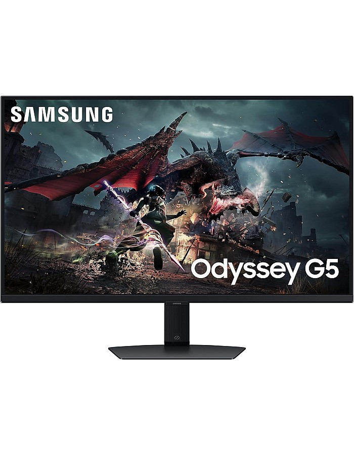 SAMSUNG Odyssey G50D, 27-Inch Fast IPS panel, 2K QHD (2560 x 1440), Refresh Rate 180Hz & Response Time 1ms(GTG) Gaming Computer Monitor, AMD FreeSync, G-Sync Compatible, 3 Years Local Warranty