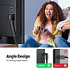 يوجرين كابل HDMI بزاوية قائمة 90 درجة بطول 2 متر - HD103 - اسود