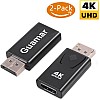 محول ديسبلاي بورت 4K إلى HDMI، وصلة ديسبلاي بورت ذكر إلى HDMI أنثى مطلية بالذهب، مناسب للابتوب اتش بي والكمبيوتر المكتبي وتلفزيون عالي الدقة HD
