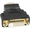وصلة محول kx 1745 HDMI ذكر إلى واجهة رقمية مرئية أنثى 24 + 5 دبابيس، لأجهزة اتش دي تي في دي ودي في دي من كيندكس - أسود