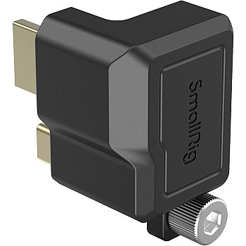 محول زاوية يمنى HDMI وUSB-C من سمول ريج لـ BMPCC 6K Pro 3289، أسود
