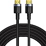 Baseus cafule 4khdmi male to 4khdmi male adapter cable 5m black
