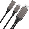 Wiwu x10 type-c to hdmi cable phone to tv, support nintendo switch, grey