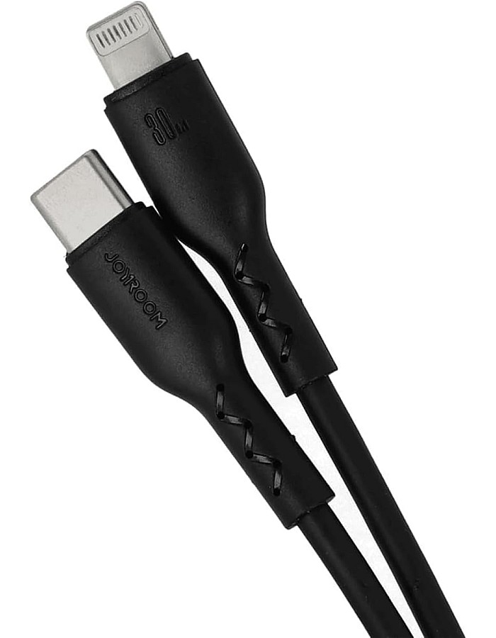 Joyroom SA26-CL3 Flash-Charge Series 30W Type-C to Lightning Fast Charging Data Cable, 1 m Length, Black|12 Months Warranty