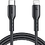Joyroom SA26-CL3 Flash-Charge Series 30W Type-C to Lightning Fast Charging Data Cable, 1 m Length, Black|12 Months Warranty
