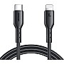 Joyroom SA26-CL3 Flash-Charge Series 30W Type-C to Lightning Fast Charging Data Cable, 1 m Length, Black|12 Months Warranty