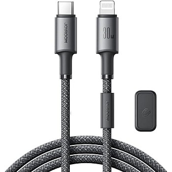 Joyroom S‑A50 Unlimited Series 30W USB‑C to Lightning PD Fast Charging & Data Cable, 1.2 m – Durable Nylon-Braided, High-Speed Sync – Black | 12-Month Warranty