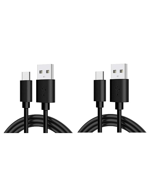 كيبل بيانات USB الى نوع سي للشحن السريع، مزامنة البيانات، كيبل شحن USB نوع سي قوي ومتين متوافق مع اي موبايل اندرويد من النوع سي (اسود)
