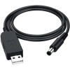 كيبل وصلة USB بتيار مستمر 5 فولت إلى 12 فولت مع مقبس تيار مستمر 5.5 × 2.1 ملم - متجر رنا