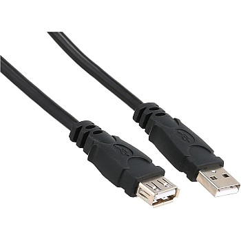 كابل Dc001 USB 2.0 ذكر الى انثى من اي ترين، اسود
