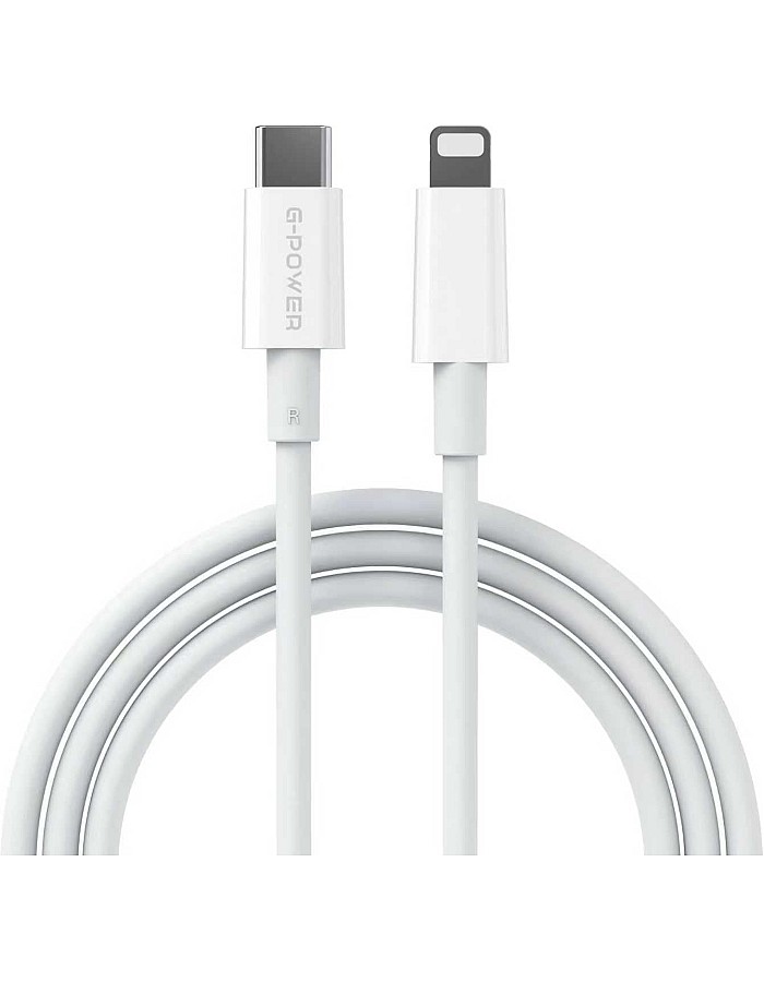 كابل من USB نوع سي إلى لايتنينج، موديل GP-C44 من جي-باور (تي بي اي-20 وات)، متوافق مع سلسلة آيفون 14/13/12/11، سامسونج، جوجل بيكسل، اي باد وتابلت، طول 1