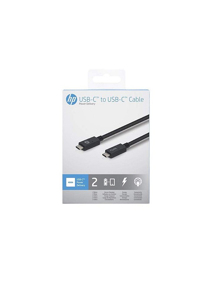 HP USB C to USB C V3.1 Cable for Galaxy S8, S8+, S9, Google Pixel - 6ft (2m)