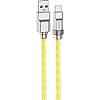 كابل شحن ونقل بيانات سريع من السيليكون بموصل USB نوع ايه إلى سي بقوة 100 واط وسعة 6 أمبير متوافق مع أجهزة سامسونج وهواوي وشاومي وأوبو هوكو لون