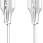 LDNIO LC122C USB-C to USB-C Cable 2M, 65W PD Fast Charging & Data Transfer, Safe Durable Charger Cord for Smartphones, Tablets & Laptops – White