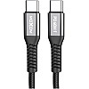 كابل من موكسوم بطول 1.2 متر نوع USB تايب-C متوافق مع هواتف ذكية وأجهزة لوحية وأجهزة كمبيوتر محمولة وأجهزة ألعاب وباور بانك