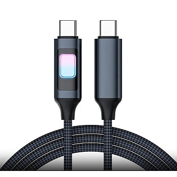 كيبل USB نوع سي، شحن سريع يصل الى 100 واط، مضفر بـ48 مغزل، خليط معدني من الزنك، 1.2 متر، نقل بيانات 480 ميجابت في الثانية، متوافق مع الاجهزة الرقم