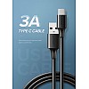 محول كابل USB نوع ايه 2.0 الى سي من يوجرين بطول 2 متر لون ابيض تلفزيون مشغل الموسيقى سماعة حاسوب محمول باور بنك مكبر صوت جهاز العرض هاتف ذكي مح