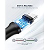 محول كابل USB نوع ايه 2.0 الى سي من يوجرين بطول 2 متر لون ابيض تلفزيون مشغل الموسيقى سماعة حاسوب محمول باور بنك مكبر صوت جهاز العرض هاتف ذكي مح