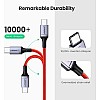 Ugreen usb c to usb c cable, 60w type c pd fast charging braided cord compatible with samsung galaxy note 10 plus s10,google pixel 4/3a/3/2 xl,ipad pro 2018 macbook air/pro 13,nintendo switch-1m red