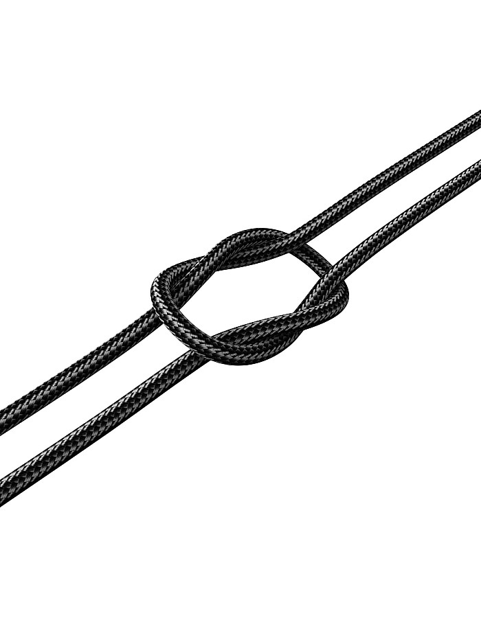 كابل بلاتينيوم USB-A إلى نوع C/مايكرو/لايتنينج 3 في 1 للشحن السريع بقوة 3.1 امبير بتصميم مضفر بالنايلون المتين بطول 1.2 متر من دبليو اي دبليو يو،