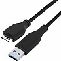 Zonic z1011 external hard disk usb 3.0 data cable for hard disk and charger tablet super speed 50cm - black