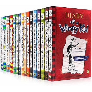 Diary of a Wimpy Kid Book Series by Jeff Kinney, Complete Collection, 19 Books