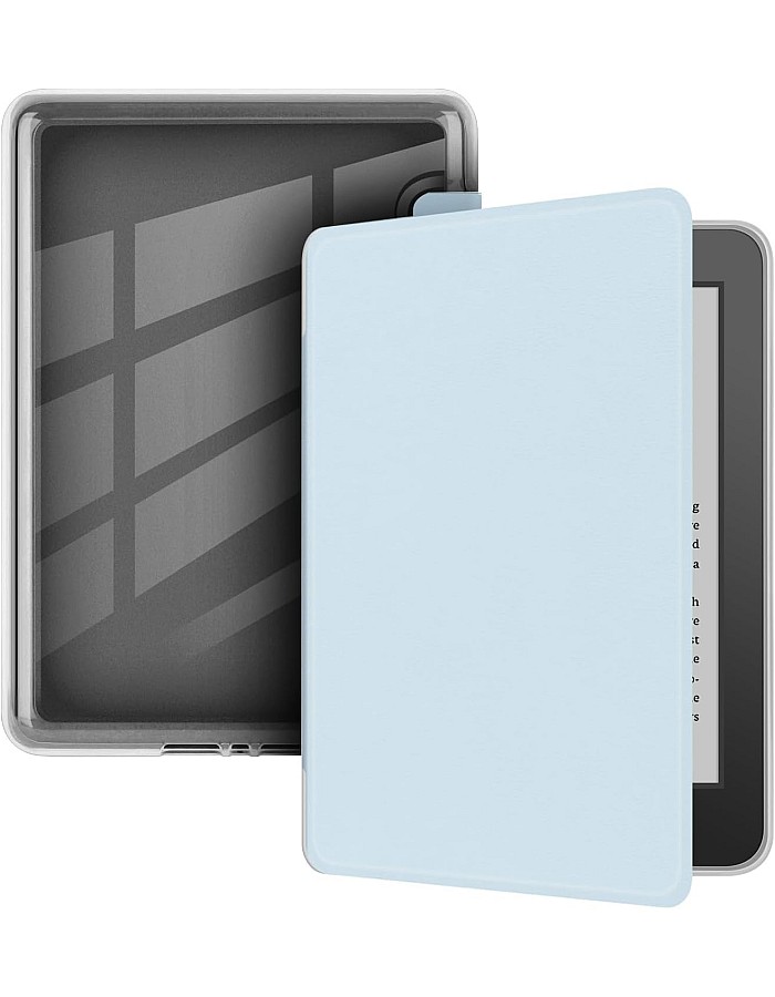Fekra Case for 6.8" Kindle Paperwhite (11th Generation-2021 Release), Ultra Clear Soft Flexible Transparent TPU Back Cover with Auto Sleep/Wake for Kindle Paperwhite (Model NO. M2L3EK)