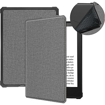 حافظة قماشية فاخرة لجهاز Kindle Paperwhite الجيل الحادي عشر واصدار كيندل بيبر وايت المميز (6.8 انش، اصدار 2021) - غطاء مع خاصية التنبيه/السكون التلقائ