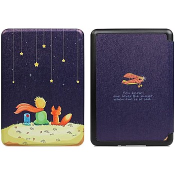 Premium Pu leather Case for Kindle Paperwhite 11th Generation and Kindle Paperwhite Signature Edition (6.8 inch, 2021 Release) - Cover with Auto Wake/Sleep, Fox&Boy