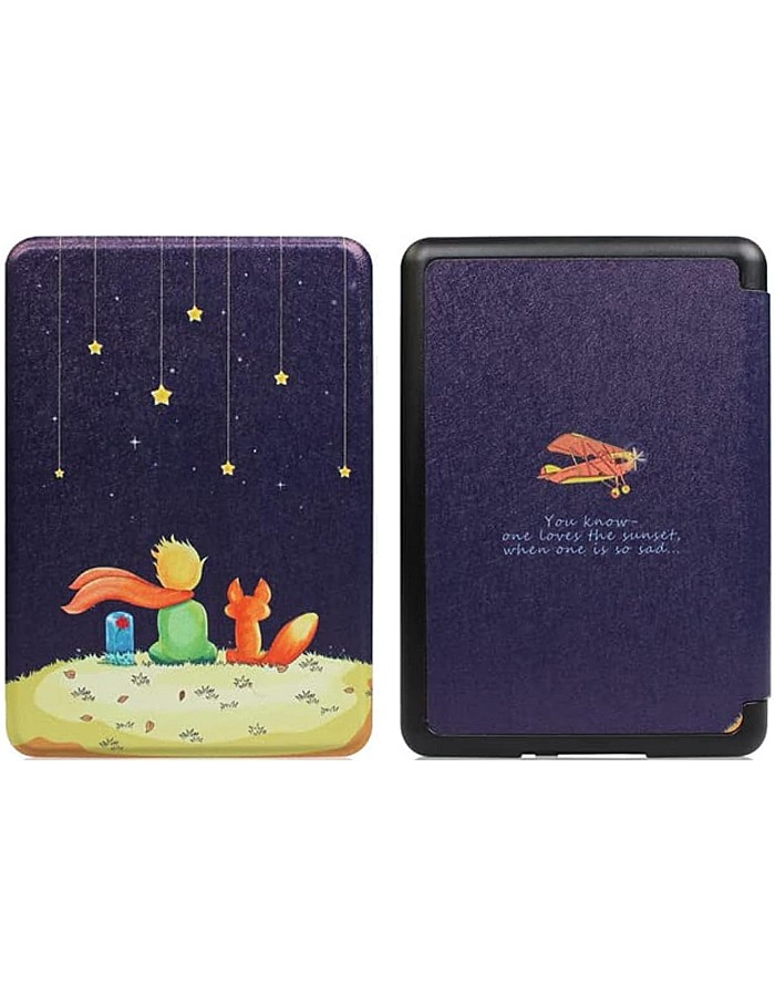 Premium Pu leather Case for Kindle Paperwhite 11th Generation and Kindle Paperwhite Signature Edition (6.8 inch, 2021 Release) - Cover with Auto Wake/Sleep, Fox&Boy