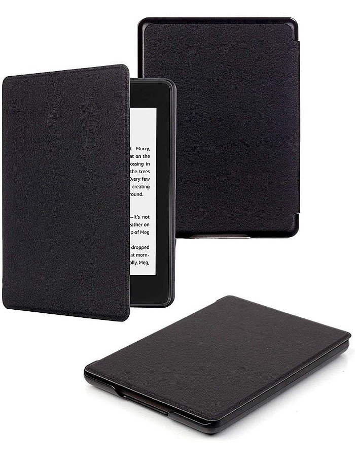 حافظة فاخرة من الجلد الصناعي لجهاز Kindle Paperwhite الجيل 11 واصدار Kindle Paperwhite المميز (6.8 انش، اصدار 2021) - غطاء مع خاصية التنبيه/السكون التلقائي (اسو