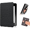 حافظة فاخرة من الجلد الصناعي لجهاز Kindle Paperwhite الجيل 11 واصدار Kindle Paperwhite المميز (6.8 انش، اصدار 2021) - غطاء مع خاصية التنبيه/السكون التلقائي (اسو
