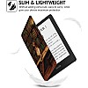حافظة فاخرة من الجلد الصناعي لجهاز Kindle Paperwhite الجيل 11 واصدار Kindle Paperwhite المميز (6.8 انش، اصدار 2021) - غطاء مع خاصية التنبيه/السكون التلقائي (كتب