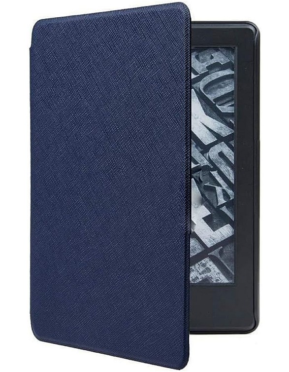 جراب رفيع ذكي بخاصية السكون والإيقاظ التلقائي تي تيرسيلي لجهاز Kindle بيبر وايت (جيل 11-2021 6.8 بوصة) او إصدار مميز أزرق كحلي، جلد صناعي، لقارئ إ