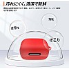 فكرة Fekra Compatible with Anker Soundcore R50i NC/Anker P30i Case Cover, Soft Silicone Shockproof Protective Case Wireless Earbuds with Carabiner, Front LED Visible (Red)