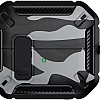 فكرة Fekra Compatible with Samsung Galaxy Buds 3 Pro/Buds 3 Case Full-Body Shockproof (Secure Lock) Galaxy Buds 3 & Galaxy Buds 3 Pro (2024) with Carabiner (Camo Dark Grey)