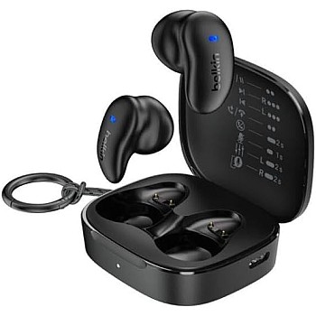 Belkin SoundForm Anywhere Wireless Earbuds, Bluetooth Earphones with Long-Lasting Comfort, IPX4 Waterproof Lightweight Earbuds for iPhone, iPad, Tablet, Laptop, Biking, Running & More - Black