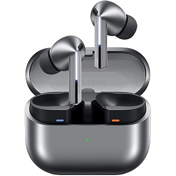 Buds 3 Pro Bluetooth Wireless Earbuds - ANC Noise Cancelling + HIFI Sound Deep Bass - Fast Charging - Sweat Resistant for Sports & Gym - Clear Calls - Compatible with iPhone and Android (Silver)