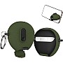 Fekra For Huawei FreeBuds 7i Case Silicone Protective Case for Huawei FreeBuds 7i cover with Carabiner Keychain Anti-Lost (Armor ST Green)