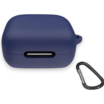 Generic Case Cover Silicone R50i, P25i, P20i Case Dust Proof Cover Earphone With Keychain for AirPods Compatible with Anker AirPods (blue)