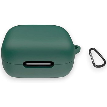 Generic Case Cover Silicone R50i, P25i, P20i Case Dust Proof Cover Earphone With Keychain for AirPods Compatible with Anker AirPods (Green)