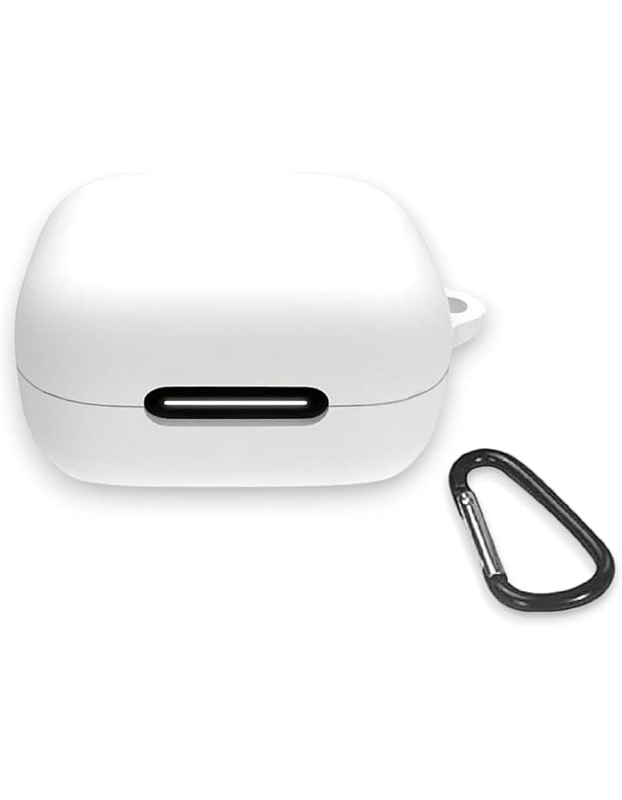 Generic Case Cover Silicone R50i, P25i, P20i Case Dust Proof Cover Earphone With Keychain for AirPods Compatible with Anker AirPods (white)