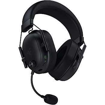 Razer BlackShark V2 HyperSpeed Wireless Gaming Headset, 280g Lightweight, THX Spatial Audio, Bendable Mic, 50mm Drivers, 2.4GHz, Bluetooth or USB, 70 Hr Battery w/USB Type C Charging - Black