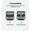Ringke Onyx Magnetic [Compatible with MagSafe] Designed for Samsung Galaxy Buds 3 Pro Case and Galaxy Buds 3 Case, Prevents Oily Smudges Feels Good in The Hand Non-Slip Cover - Warm Gray