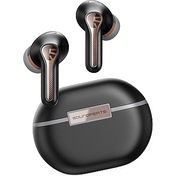 SOUNDPEATS Capsule3 Pro Powerful Hybrid Active Noise Cancelling Wireless Earbuds Black/gold