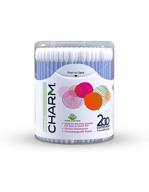 Sanita Charm Ear Buds - 200 Pieces