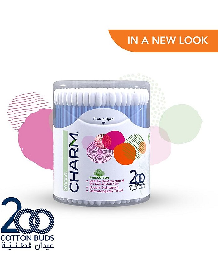 Sanita Charm Ear Buds - 200 Pieces