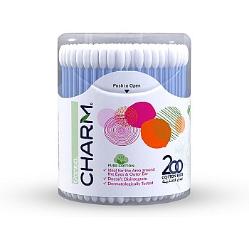 Sanita Charm Ear Buds - 200 Pieces